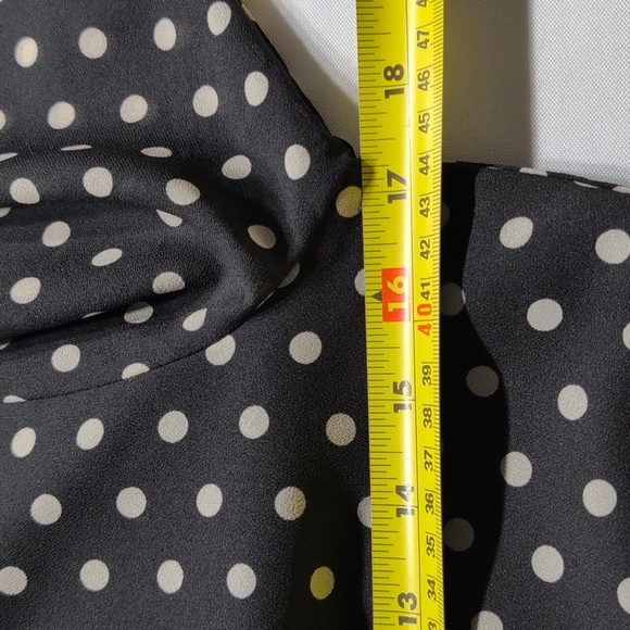 J Crew black Polka Dot dress size 0 - Picture 4 of 7